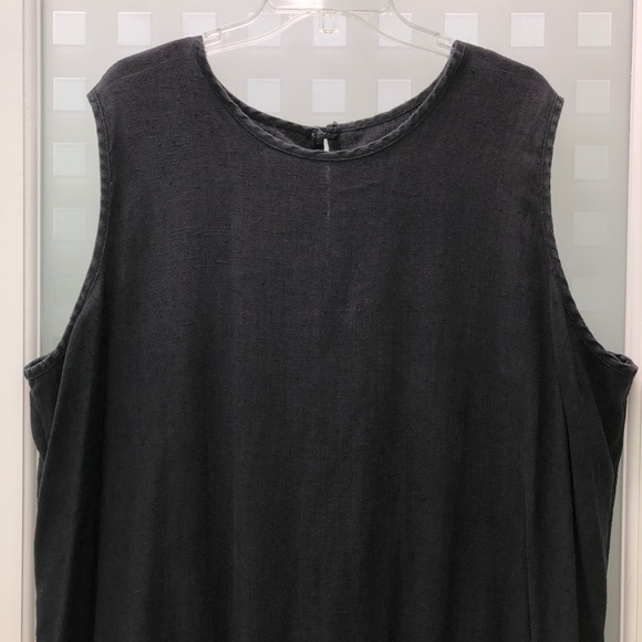 🎉2HP🎉 STUDIO EASE Linen A-Line Sleeveless Maxi Dress + Jacket Set, Vintage 24W - Picture 9 of 16